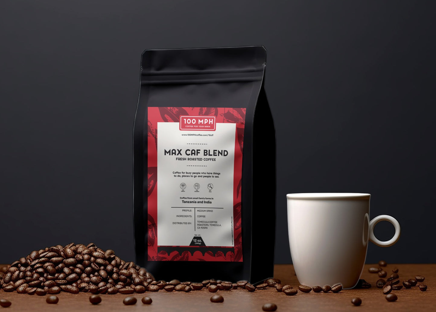 Max Caf Blend - Standard Grind (12 oz)