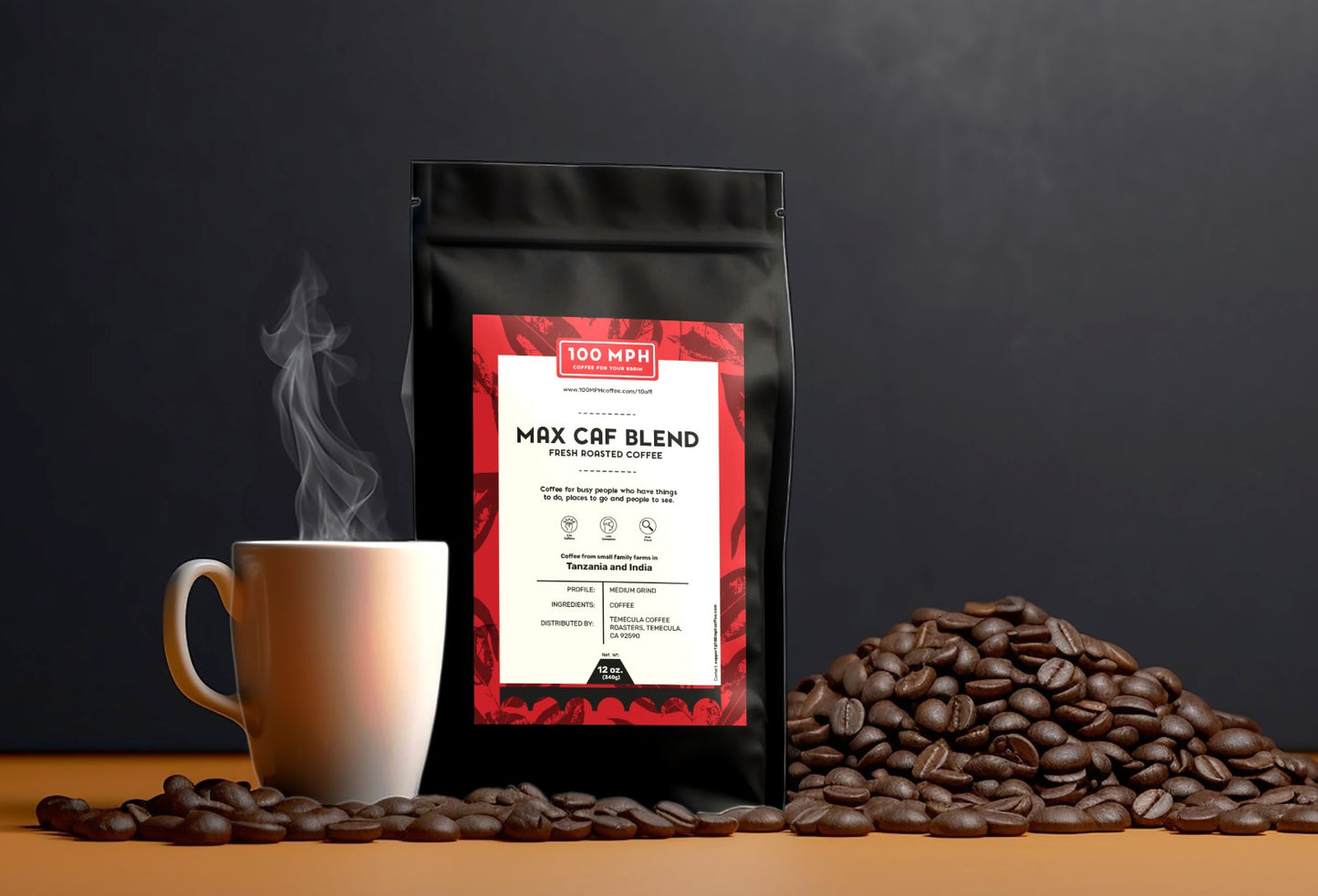 Max Caf Blend - Standard Grind (12 oz)